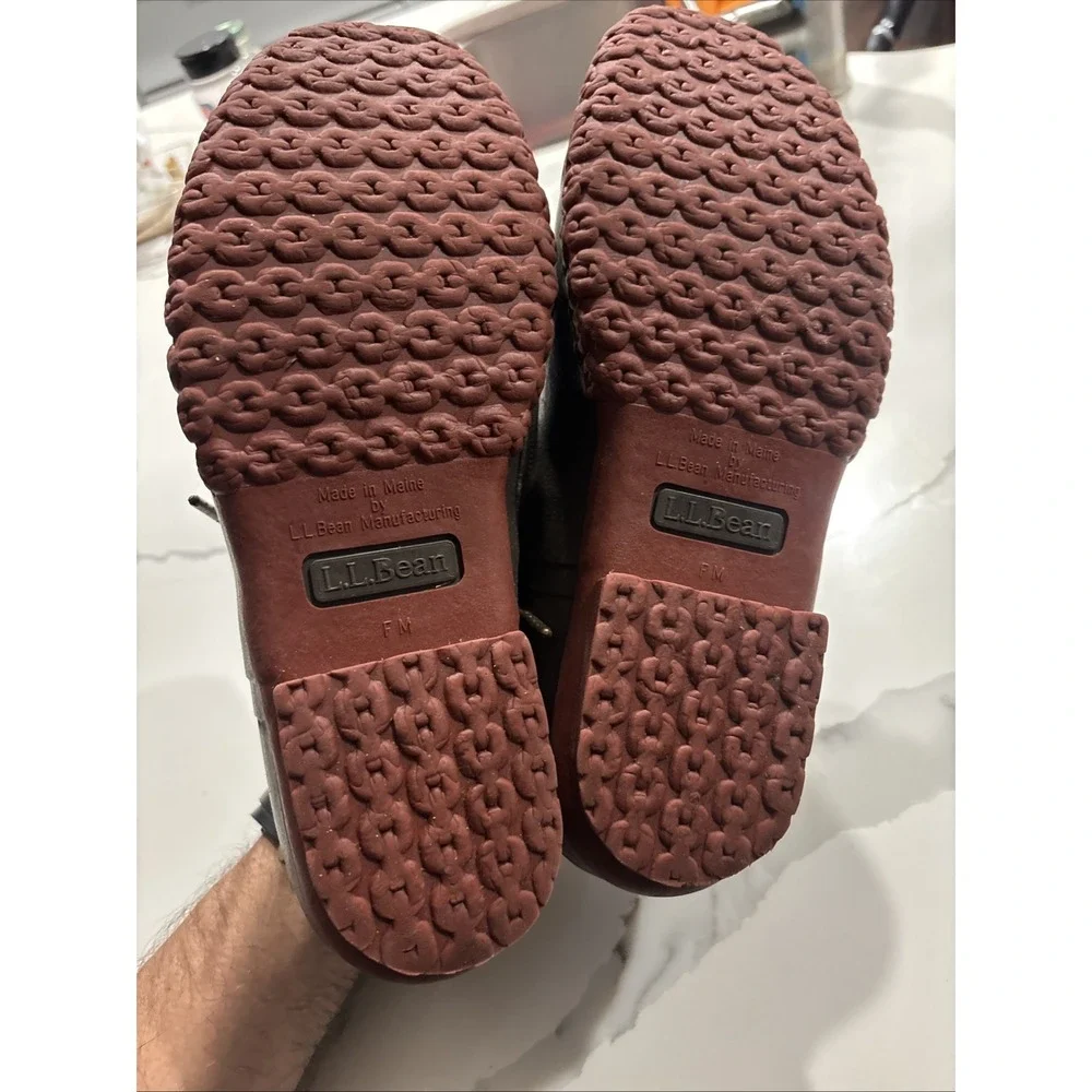 ll bean mens duck boots Mocs Size 8